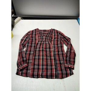 Bit and Bridle Shirt Western Women's Size Medium Long Sleeve Stripes